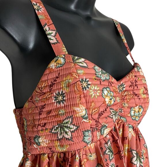 NWT Band of the Free Maxi Dress Womens S Floral Tiered Cottage Boho Flowy Smock - Picture 9 of 16
